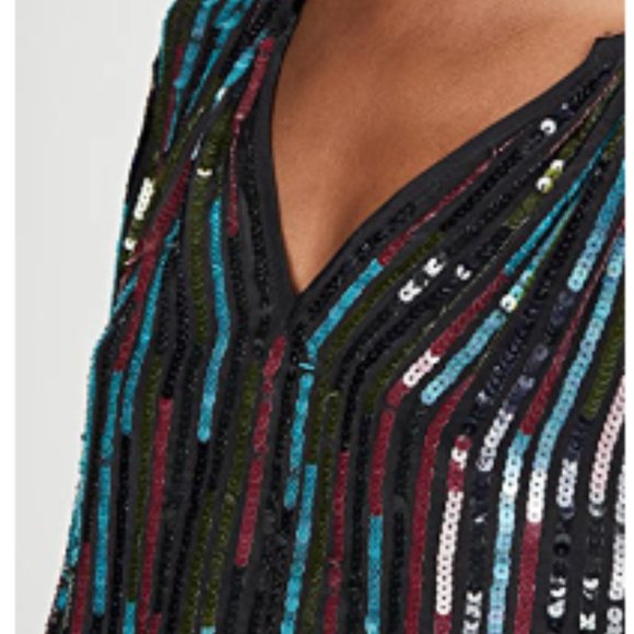 Retail $349 Graham & Spencer MYTHERESA Nikky Sequin Top NWT - Picture 8 of 14